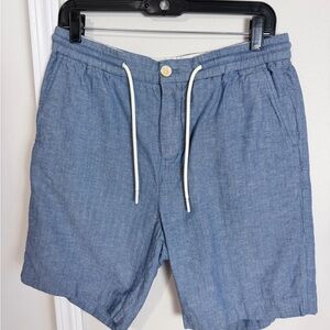 Scotch & Soda Blue Herringbone Shorts